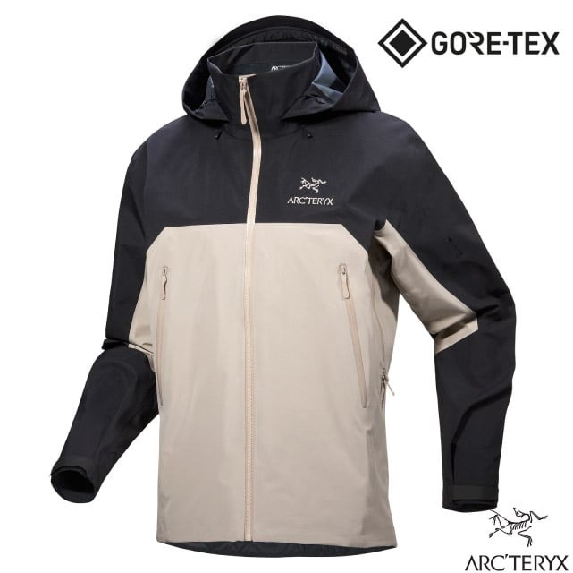 【ARCTERYX 始祖鳥】男 Beta AR G-Tex 3L 防水透氣連帽外套/X000007082 黑/盧恩褐✿30E010
